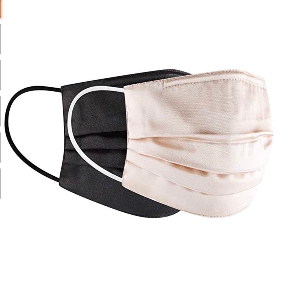 Set of 2 fancy silky masks, new - Picture 1 of 2